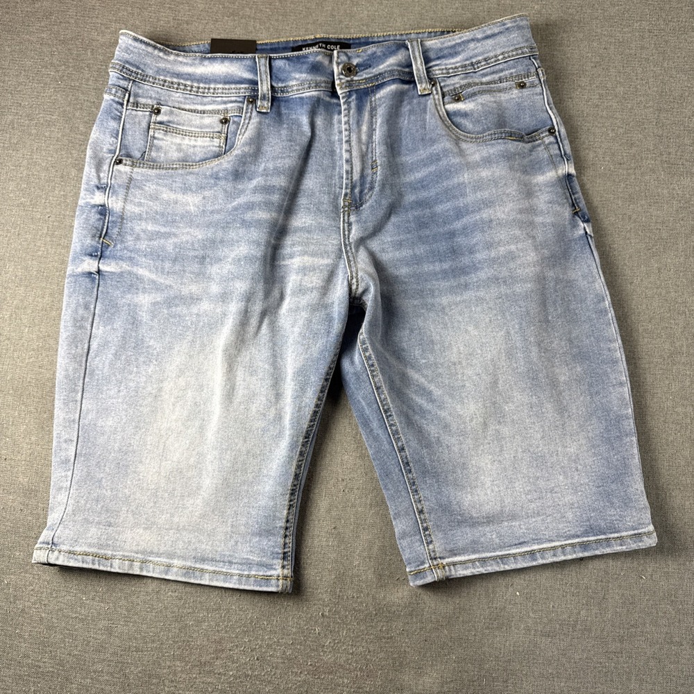Kenneth Cole Slim Fit Low Rise Denim Jean Shorts Men's Size 36